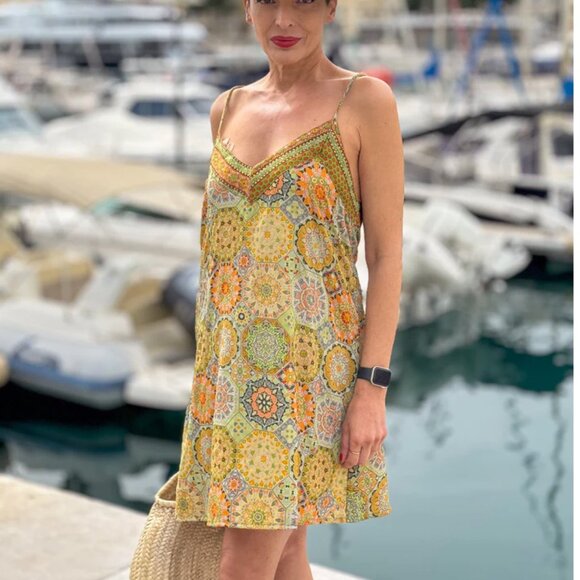 Dresses & Skirts - NWOT Silk slip dress. OS